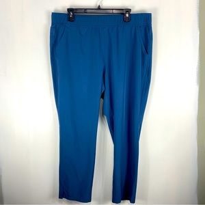 Women’s Teal Pull-On Stretch Pants